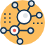 Cheminformatics services molecular icon